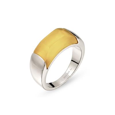 Elli "Ring Resin Gelb 925 Sterling Silber"