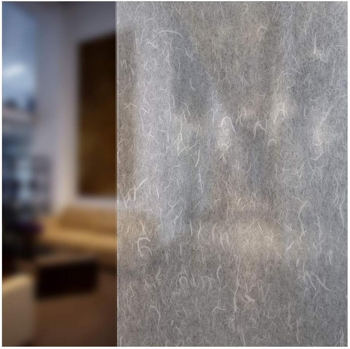 Decoratieve Raamfolie Rijstpapier Wit - Zelfklevende Privacy Glasfolie