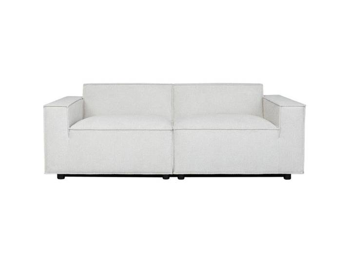 Canapé modulable - 3 places - IGOR - Tissu Beige - 198 x 94 x 70 cm