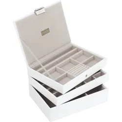 Stackers Schmuckkästchen classic dreifach weiß-beige