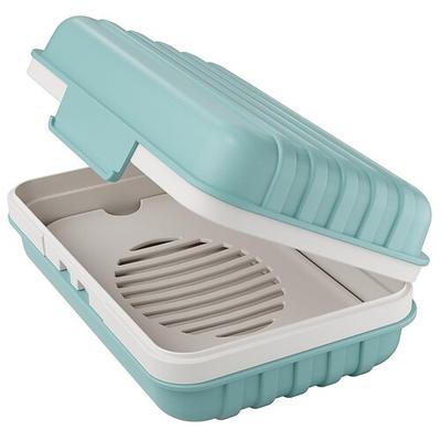 Seifenablage, 1er-Pack, für Dusche, Reise, Fitnessstudio, Camping, Wandern, tragbare Toilettenartikel, auslaufsicher