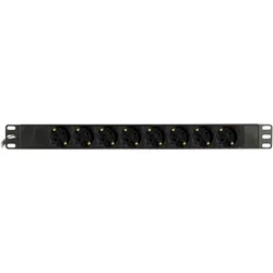Deltaco GT-8529 power distribution unit (PDU) 9 AC outlet(s) 1U Black, USV Zubehör