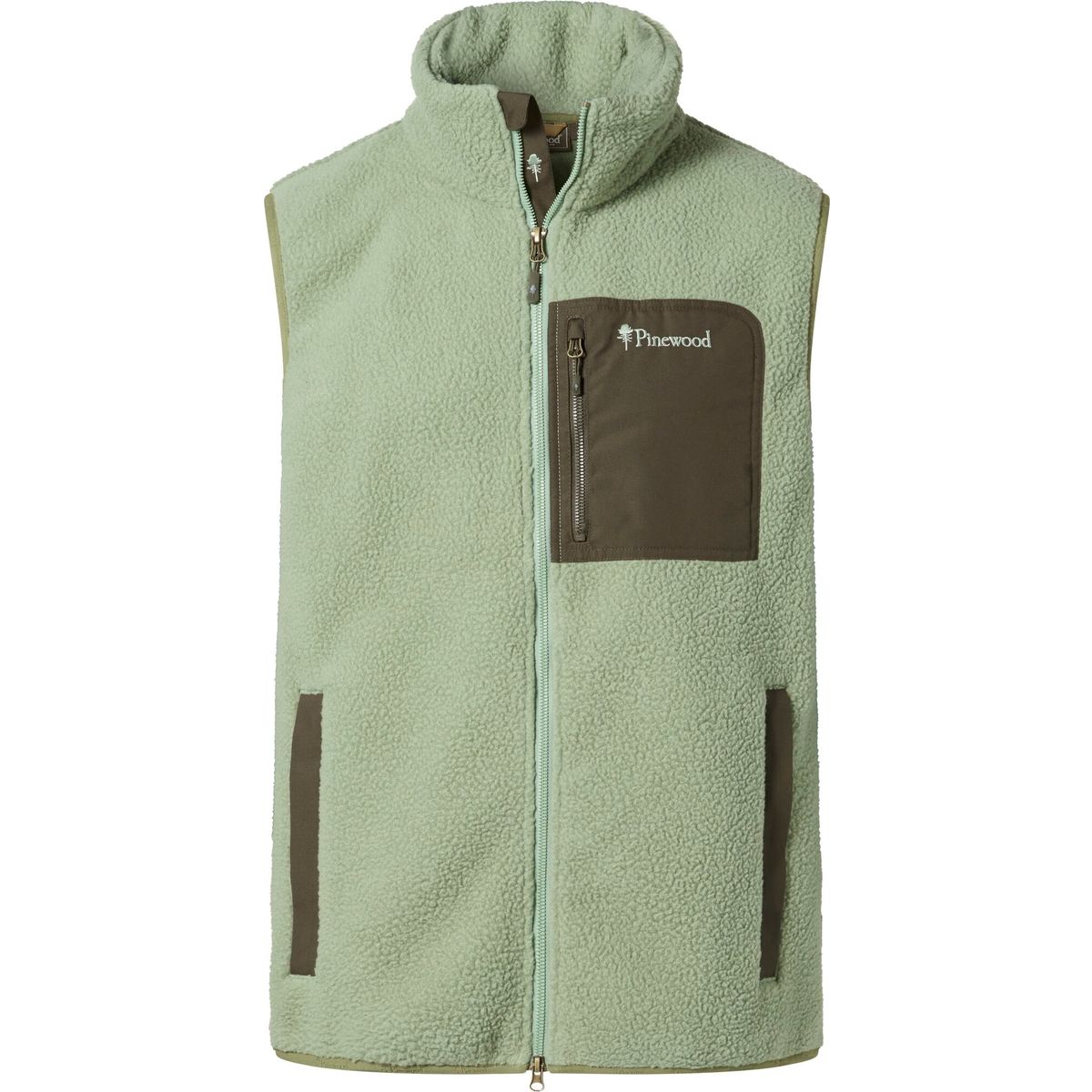 Pinewood Pile Fleece Vest sage green/mossgreen (782) XXL 1-52660782009