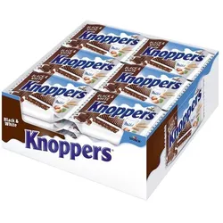 Knoppers 24er-Pack Waffelschnitte »Black & White« 25 g schwarz