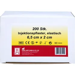 Injektionspflaster 2x6.5cm Vlies Weiss 200 ST