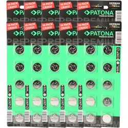 PATONA Premium 100x CR2032 Batterien (10x10er) Pack 3V Lithium