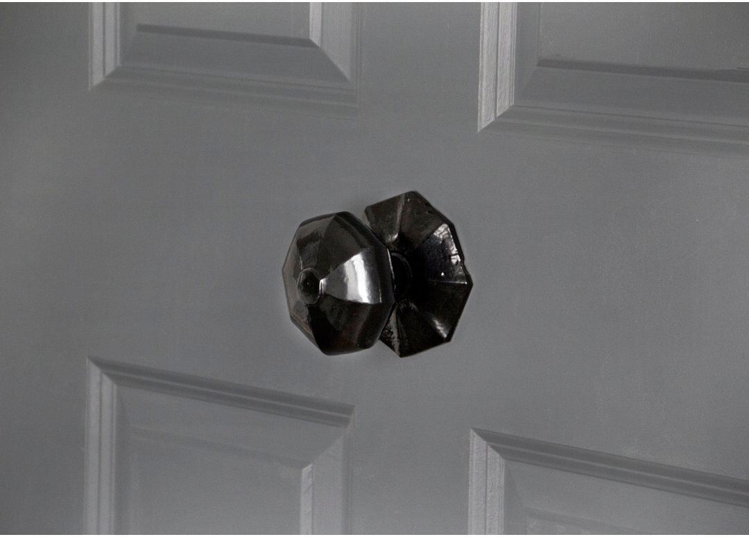 From The Anvil Octagonal Centre Door Knob Black