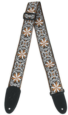 Levys Hootenanny Woven Strap YW Gelb und Weiß