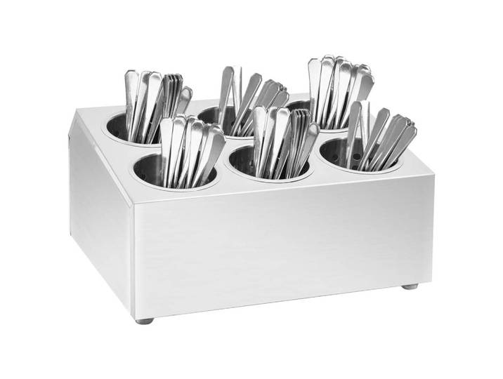 vidaXL Besteckeinsatz, Besteckbehälter 6 Fächer Quadratisch Edelstahl