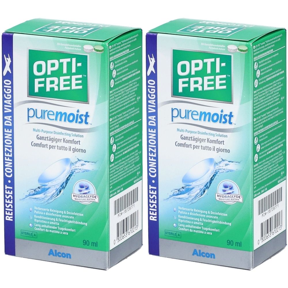 Opti Free Puremoist Travel x2 2x90 ml Lösung