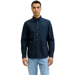 Jack & Jones Herren Freizeit Hemd JJEHARVEY OXFORD - Regular Fit - 12293325 Sky Captain REGULAR FIT - L