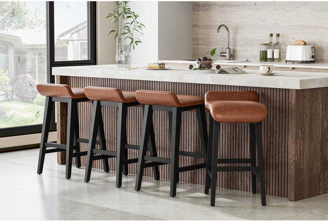 Brayden Studio Counter Stool with Metal Frame 69.83/4