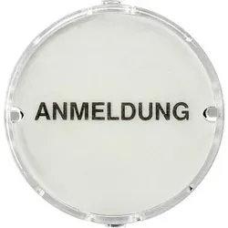 Gira Flache Abdeckhaube f. Lichtsign., steckb., System 55, E22, Flächenschalter, klar als Info-Feld