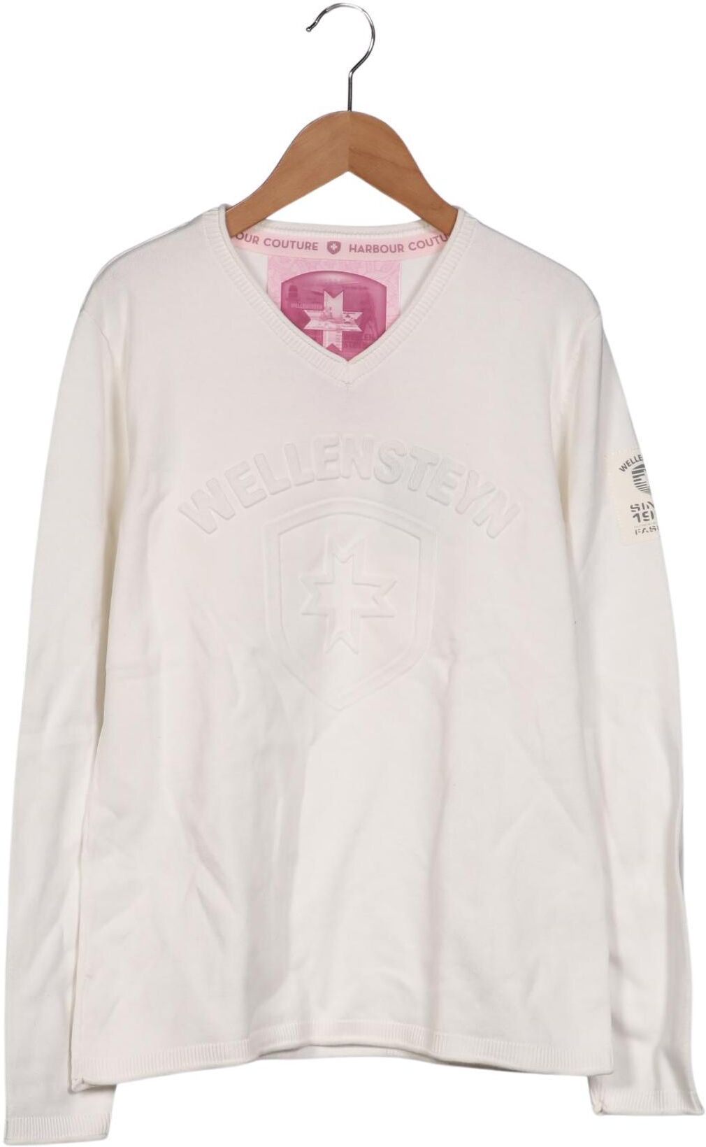 Wellensteyn Damen Pullover, Weiß, Gr. M, Baumwolle / Synthetik - Second Hand