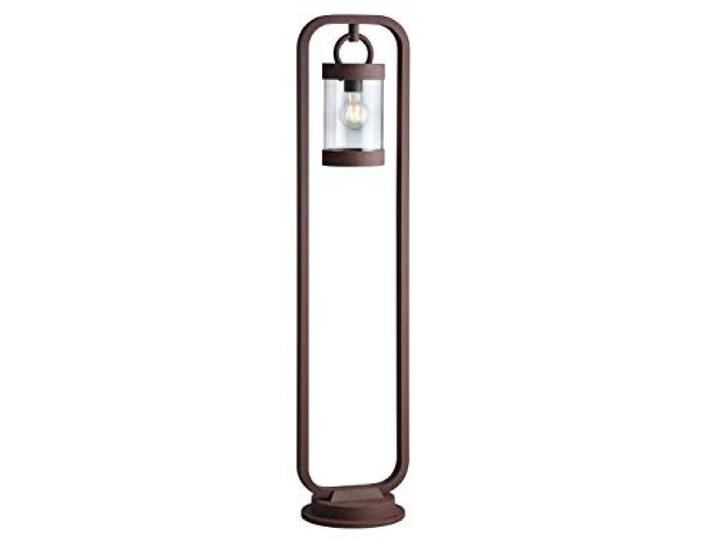 Trio Leuchten Sambesi 404160124 Lampadaire d'extérieur\, en fonte d'aluminium\, couleur : rouille et acrylique transparent\, avec culot :1 x E27