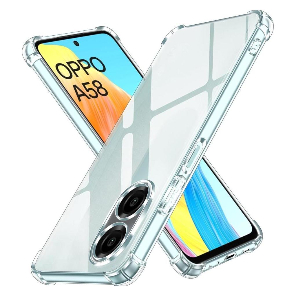 Screenguard Oppo A58 4G Hülle Crystal Soft Airbag Bumper (Oppo A58 4G) (00033434)