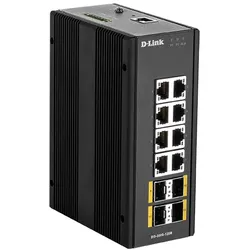 D-Link DIS‐300G‐12SW Managed L2 Gigabit Ethernet (10/100/1000) Schwarz