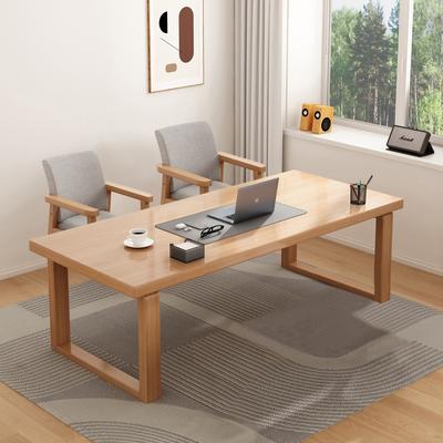 BALANBO Double Computer Desk with 2 Chairs, Two Person Desk Workstation