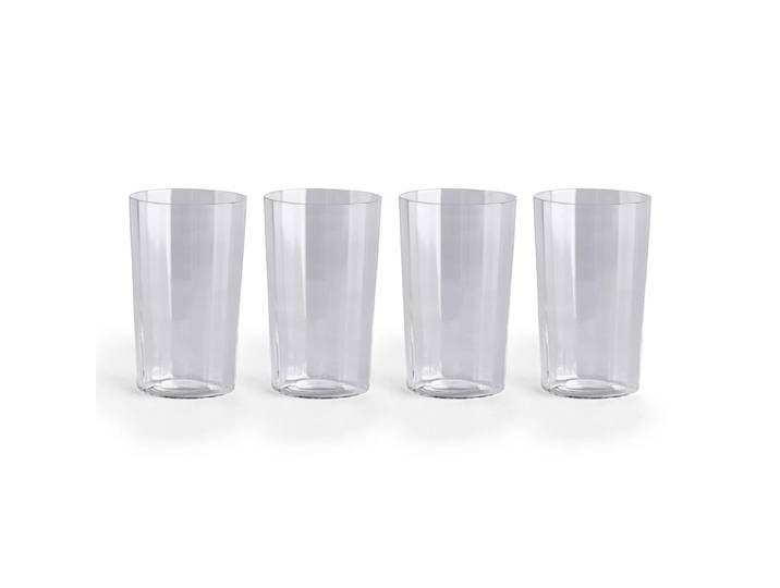 HAY - Angle Glas, medium, klar (4er-Set)