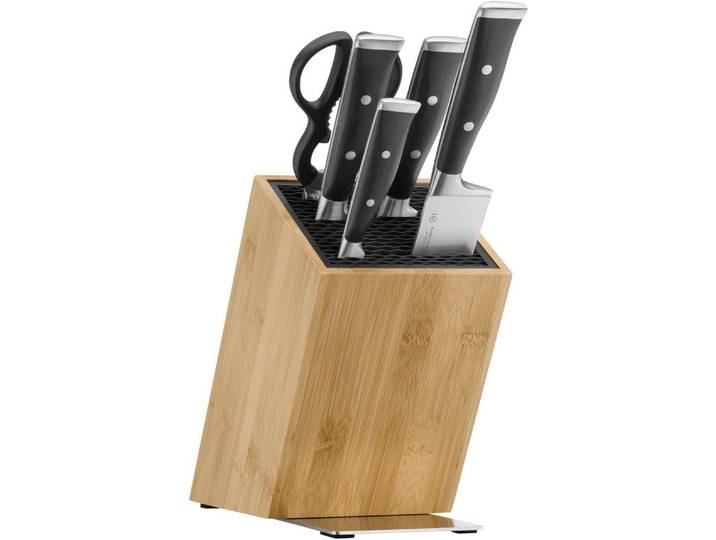 WMF Messerblock Grand Class (6tlg), FlexTec Messerblock, handgeschmiedeter Spezialklingenstahl
