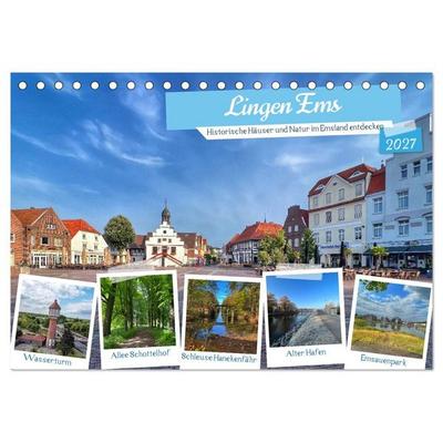 Lingen Ems (Tischkalender 2027 DIN A5 quer), CALVENDO Monatskalender