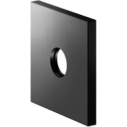 KEUCO Wandrosette Übergröße für G 1/2 Anschlüsse Unterputz, eckig, 59545370092, Farbe: Schwarz Matt