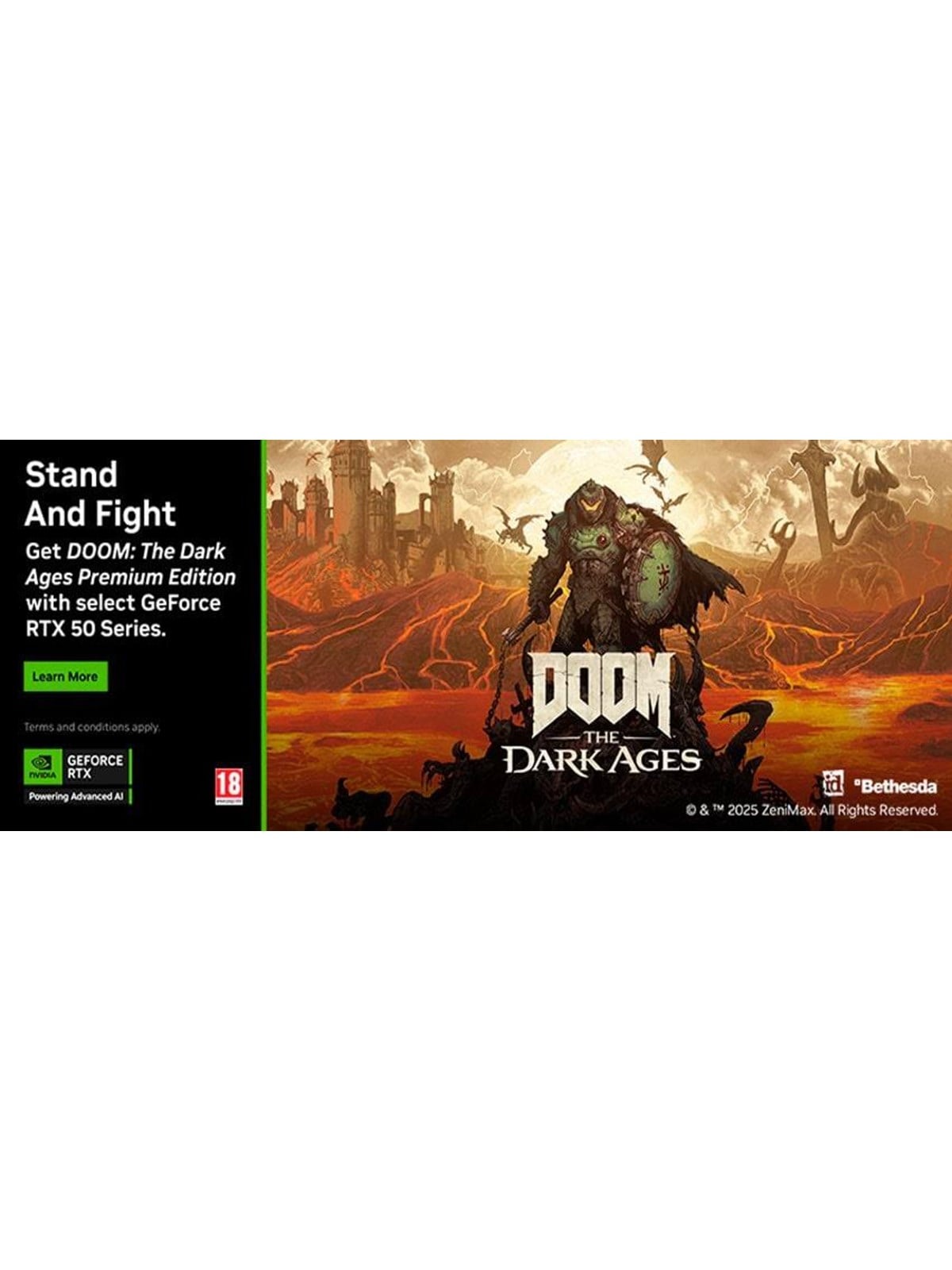 NVIDIA Game Bundle - DOOM: The Dark Ages Premium Edition - Grafikkarte