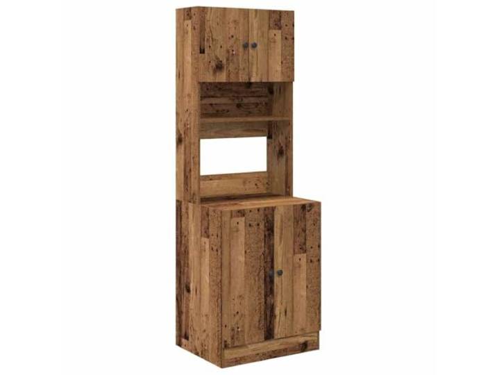 Küchenanrichte, Holz, 60 x 50 x 180 cm, moderner Stil Geräumige Aufbewahrung, mehrere Fächer, minimalistisches Design, Verwendung im Innenbereich, Esszimmer, nachhaltiges Holz