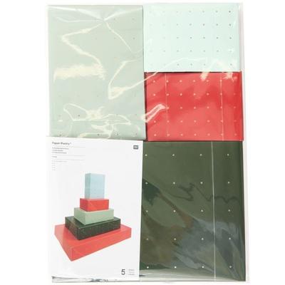 Papierschachtel Set Sterne, MIX