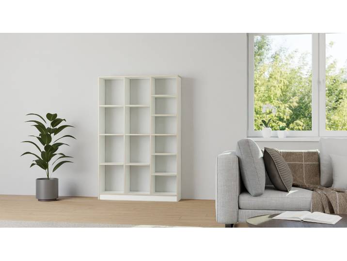 Schlichter Raumteiler Premium Dekore Weiß Multiplex Kante