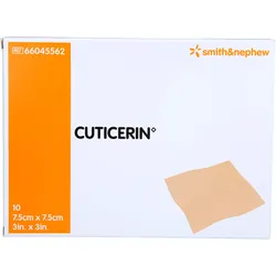Cuticerin 7.5x7.5 cm Gaze M.salbenbeschichtung 10 ST