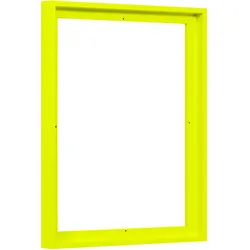effect Schattenfugenrahmen Profil 96 Holz 30 x 30 / Neon-Gelb