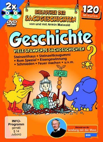 Armin Maiwald - Bibliothek der Sachgeschichten - Geschichte - Schuber [2 DVDs] - Preis vom 14.10.2026 23:07:16 h