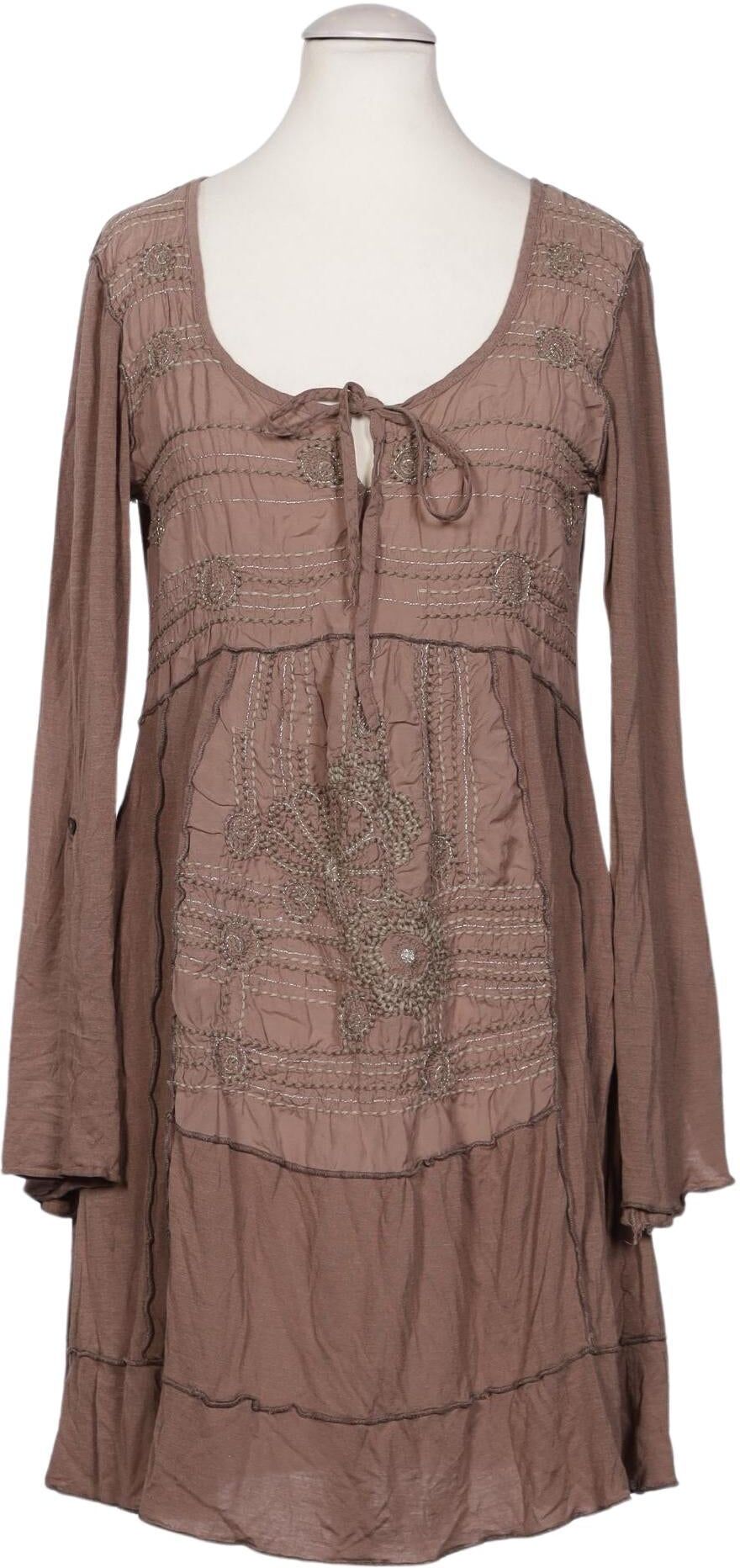Culture Damen Kleid, Braun, Gr. S, Viskose / Baumwolle - Second Hand