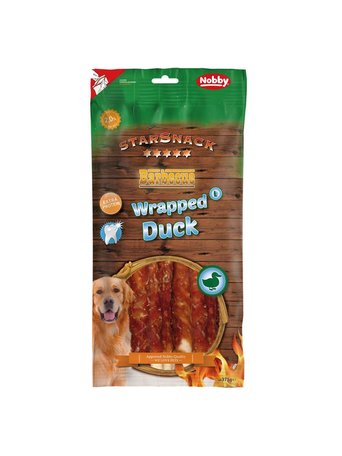StarSnack Barbecue Wrapped Ente, L 375 g.