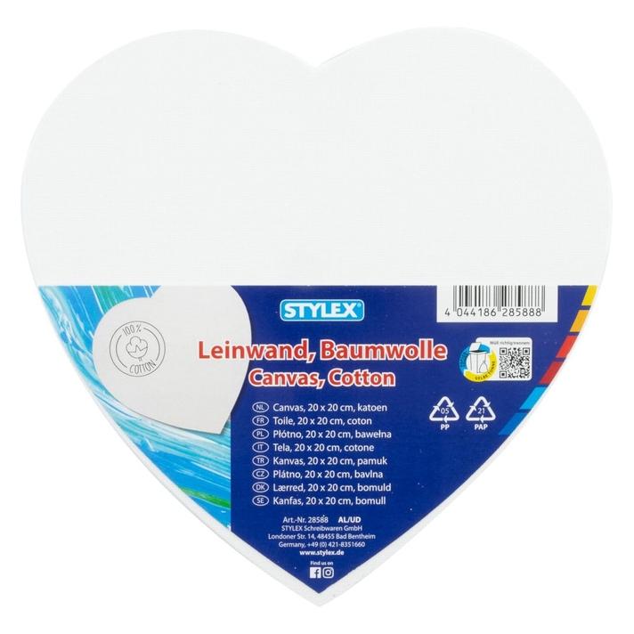 Stylex Leinwand Herz 20x20cm 28588 (20 x 20 cm) (28588)