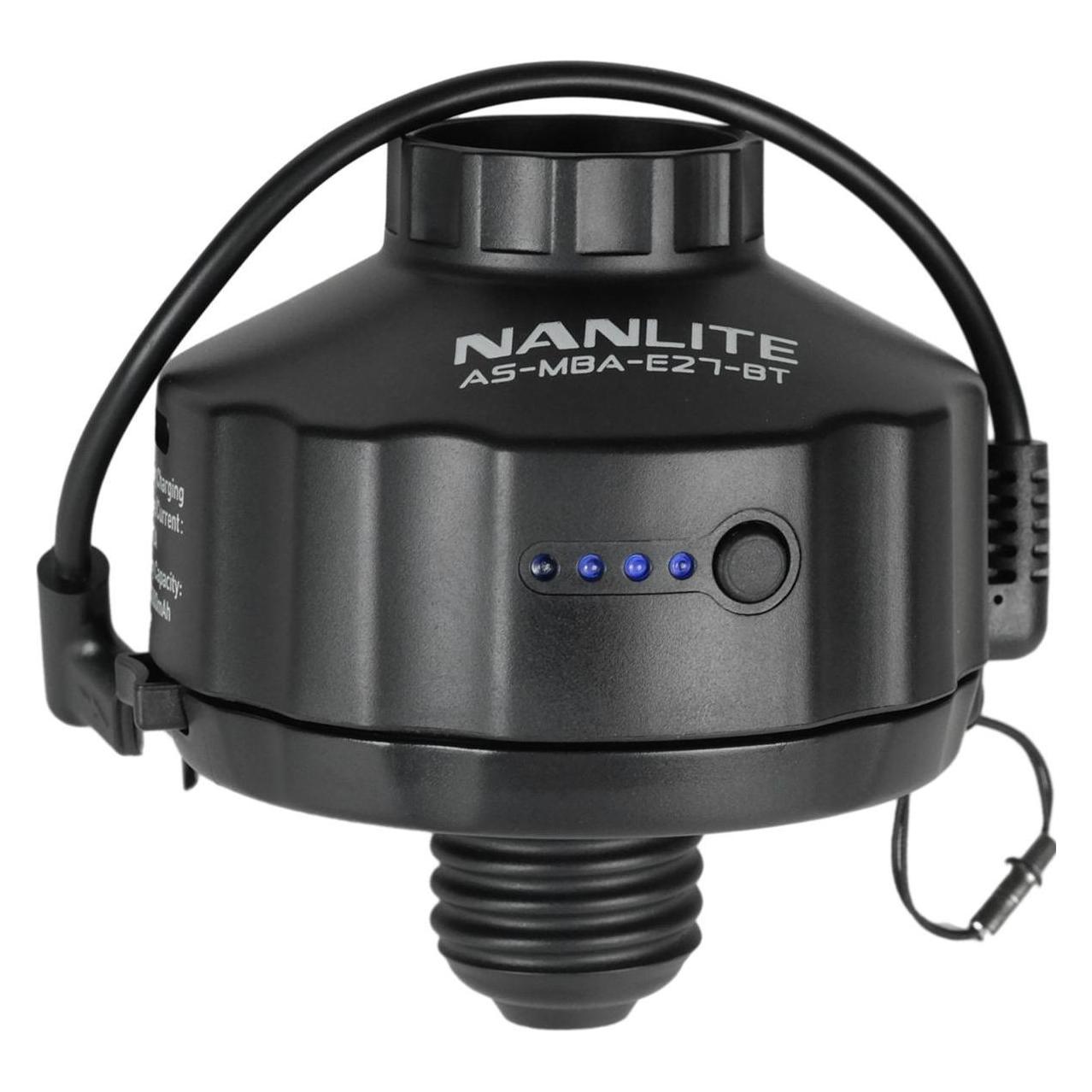 Nanlite E27 Magnetic Base Battery Adapter (NL-AS-MBA-E27-BT) (NL-AS-MBA-E27-BT)
