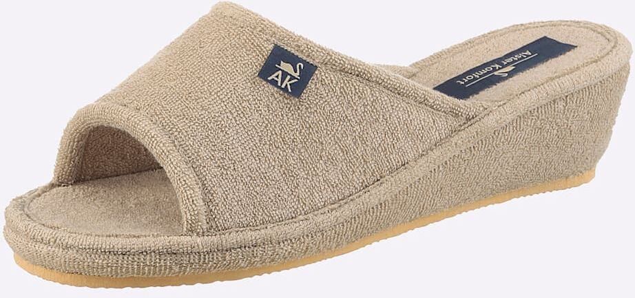 Pantoffel CASUAL LOOKS, Damen, Gr. 38, beige, Schuhe Pantoffel
