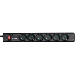 Eaton Steckdosenleiste 6-fach mit RJ-11 Telefonstecker und Schalter 1m schwarz