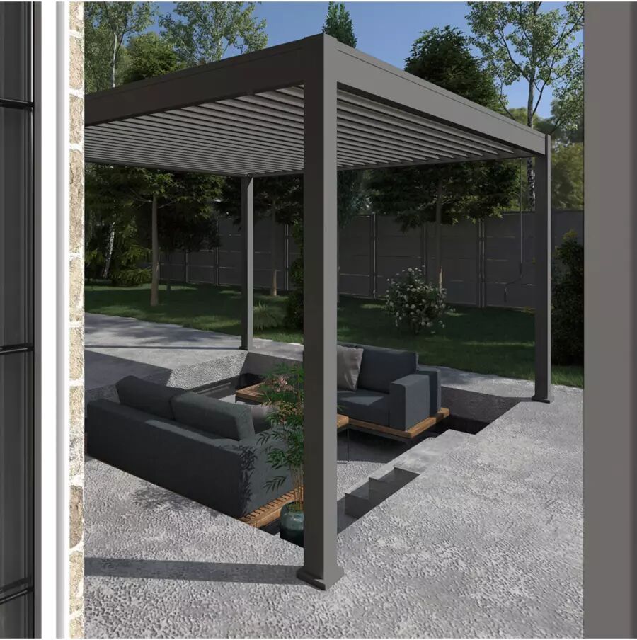PERGOLA BIOCLIMATICA OMBRÉA 4X4MT ANTRACITE