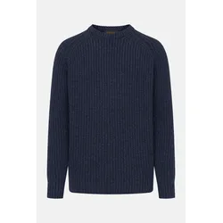 Fisherman out of Ireland Herren Pullover Blau Schwarz Rippstrick