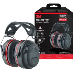 3M Pro-Protect mit Bluetooth Technology Kopfbügel, Aktives Mikrofon für Kommunikation und Akustische Umweltwahrnehmung, schwarz, 94-105 dB, SNR 30 dB, 90545E-1