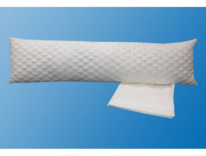 Seitenschläferkissen DREAMS Dreams , weiss (weiß), B:40cm L:145cm, Baumwolle, Kunstfaser, Funktionskissen, Seitenschläferkissen