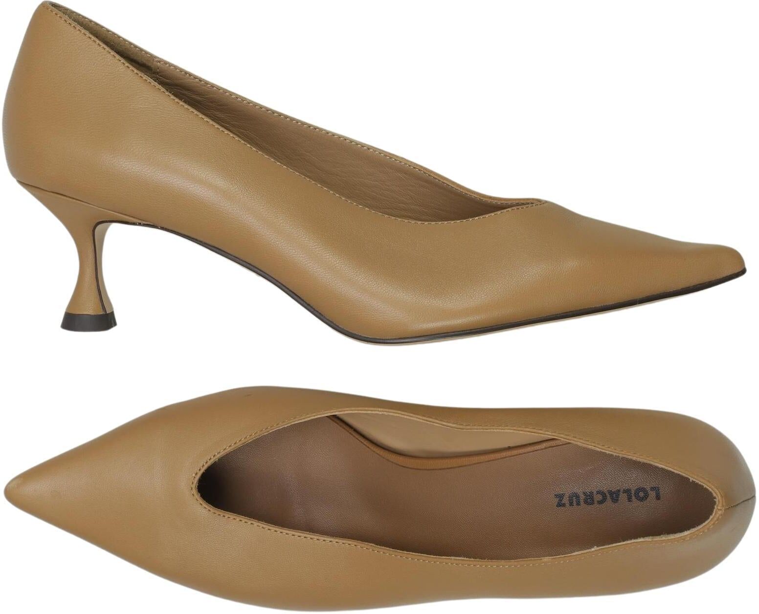 Lola Cruz Damen Pumps, Beige, Gr. EU 40, Leder - Second Hand