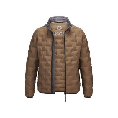 Winterjacke MILESTONE "MSSalvio", Herren, Gr. 56, braun (mittelbraun), Casual, regular fit, Jacken Winterjacke, mit einer matten Oberfläche