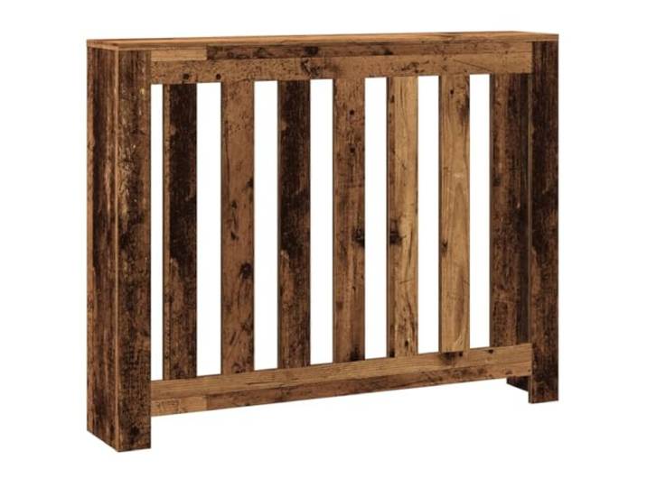 vidaXL Cache-radiateur Vieux Bois 104x20x82 cm Bois d'ingénierie\, Bouchon de radiateur\, Cache-radiateur Haut\, radiateur à Profil réduit