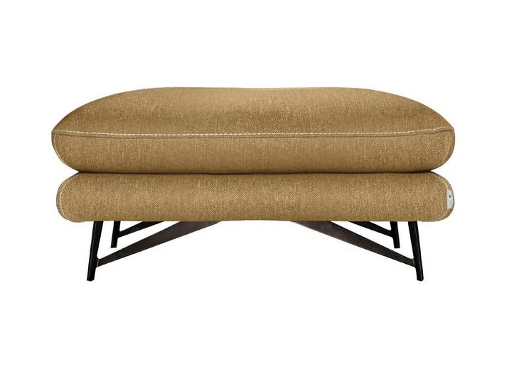 CALIA ITALIA Hocker Cezanne bequem und elegant, B/T 90/70cm, hochwertiger Designfuß