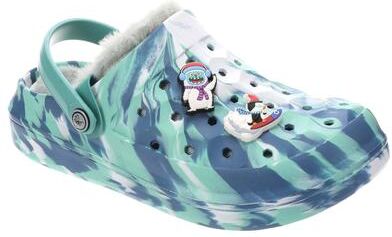 Joybees Varsity Lined Clog - 1 Youth Blue Slip On Medium