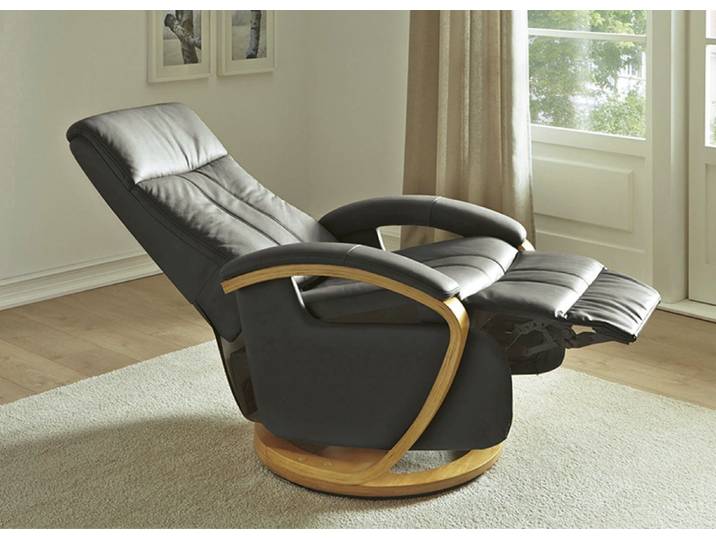 Relaxsessel mit Fußstütze, Braun