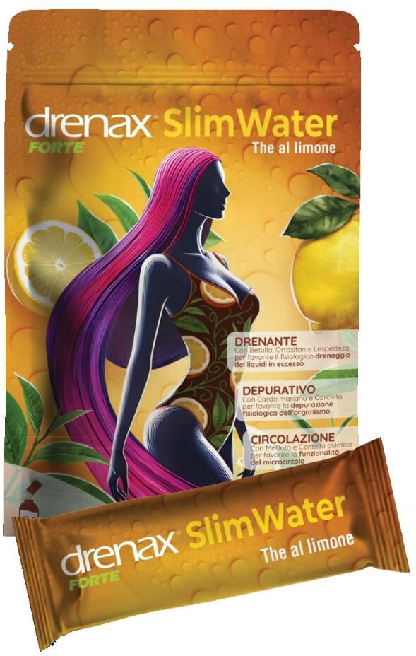 PALADIN PHARMA SpA Drenax Forte Slim Water The al Limone, 24 bustine effervescenti